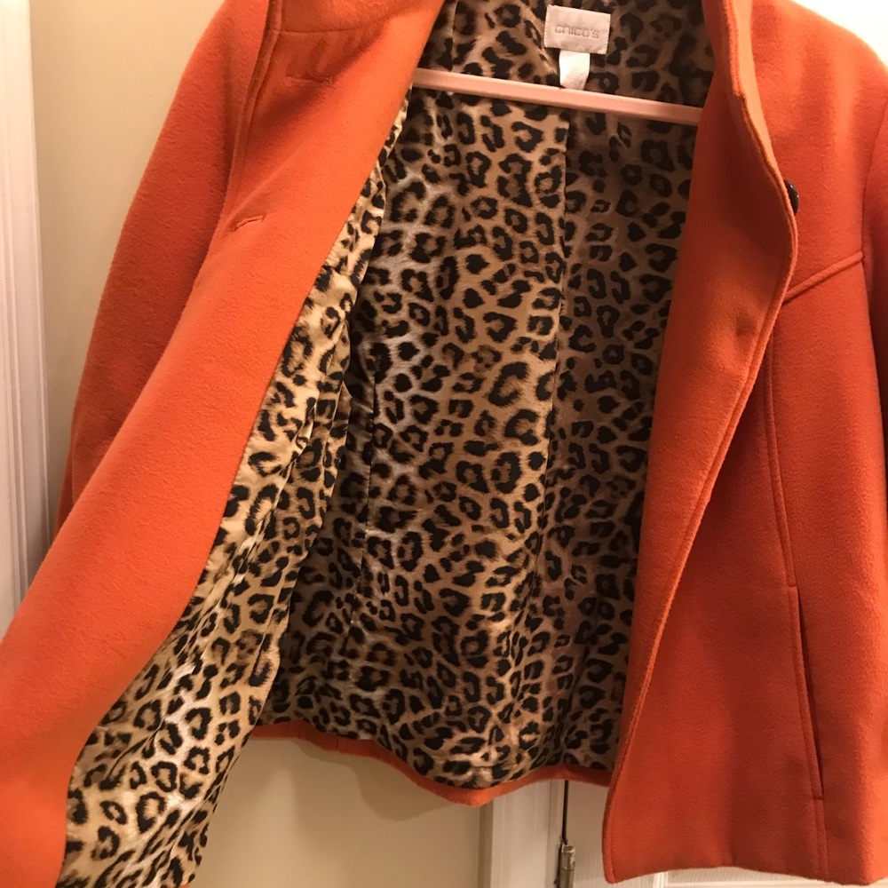 Chico’s Wool Swing Jacket Size 2 - image 5